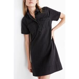 Madewell Women Size XS Denim Short-Sleeve Popover Dress
